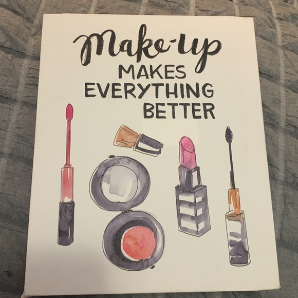 Two makeup paintings size 8x10 and 10x12 slightly used paintings perfect - Picture 3 of 3